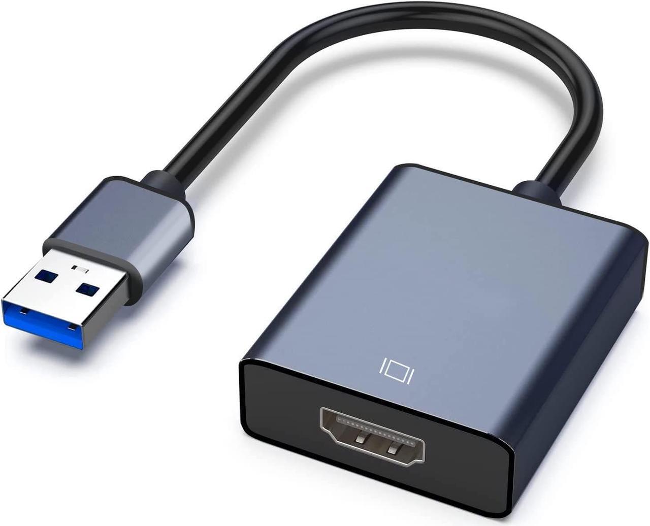 Main image of USB to HDMI Adapter USB 3.0/2.0 to HDMI for Multiple Monitors 1080P Compatible with Windows XP/7/8/10/11-Dark Grey