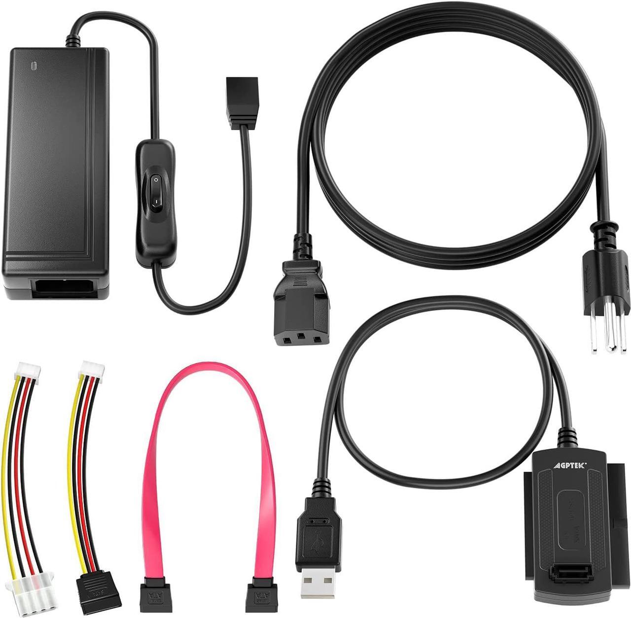 Main image of ? SATA/PATA/IDE Drive to USB 2.0 Adapter Converter Cable for Hard Drive Disk HDD 2.5 3.5 Compatible with USB 1.1/2.0/3.0 with External AC Power Adapter Included