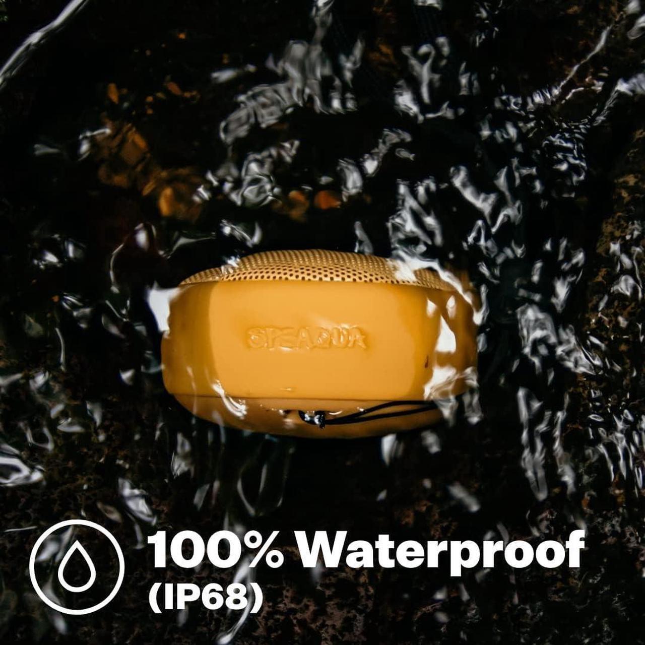 Alt view image 3 of 7 - Speaqua - Waterproof Bluetooth Speaker w/Bottle Opener - Small Portable Bluetooth Speaker - Dual Bluetooth Speaker Pairing  Beach Accessory -Cruiser H2.0 Portable Outdoor Speaker - Manta Ray Black