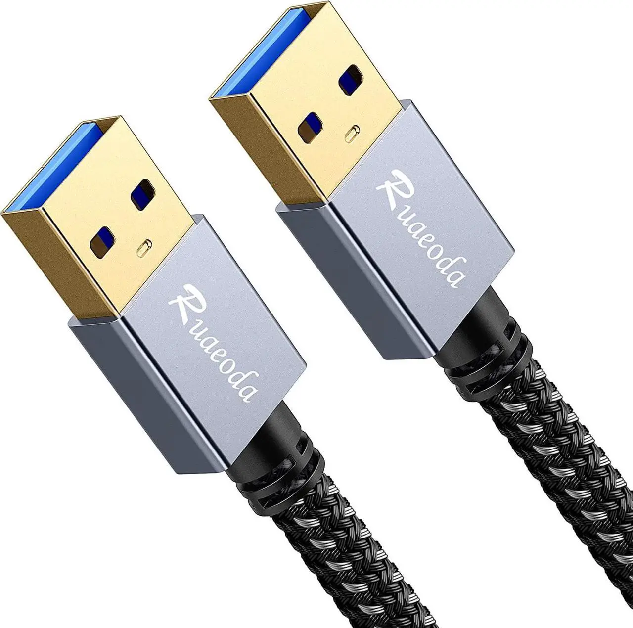 Main image of USB to USB Cable 3 ft USB 3.0 Male to Male Type A to A Double Sided USB Cord for Data Transfer Hard Drive Laptop DVD TV USB Hub and More