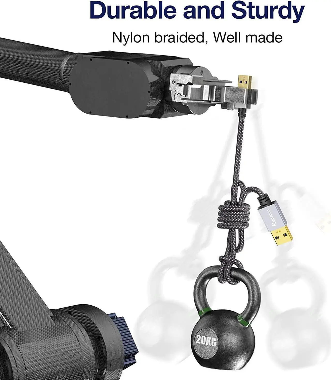 Alt view image 6 of 6 - USB to USB Cable 3 ft USB 3.0 Male to Male Type A to A Double Sided USB Cord for Data Transfer Hard Drive Laptop DVD TV USB Hub and More