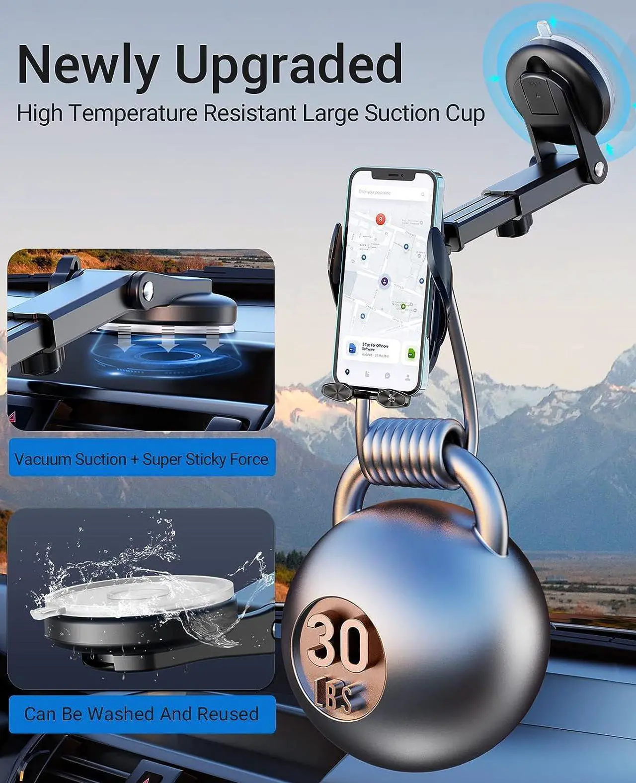 Alt view image 4 of 6 - Wireless Car Charger, 15W Fast Wireless Charger for car Auto-Clamping, fit for iPhone 15 14 13 12 11 Pro Max Xs, Samsung Galaxy S23 Ultra S22 S21 S20, S10+ S9+ Note 9, etc