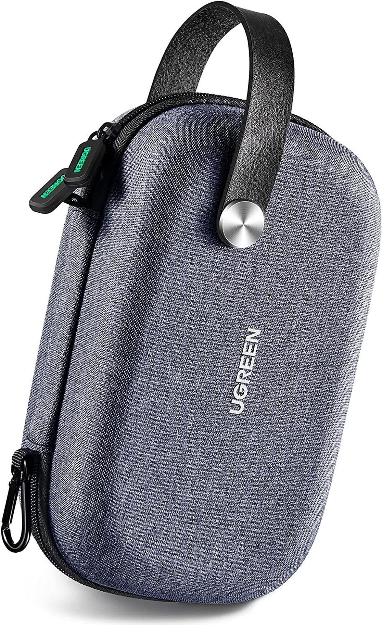 Alt view image 6 of 7 - Electronics Travel Organizer Hard Case Double Layer Cord Organizer Bag External Hard Drive Carrying Case Compatible with WD Segate Toshiba Travel Case For Charger Hub SD Card Travel Essentials