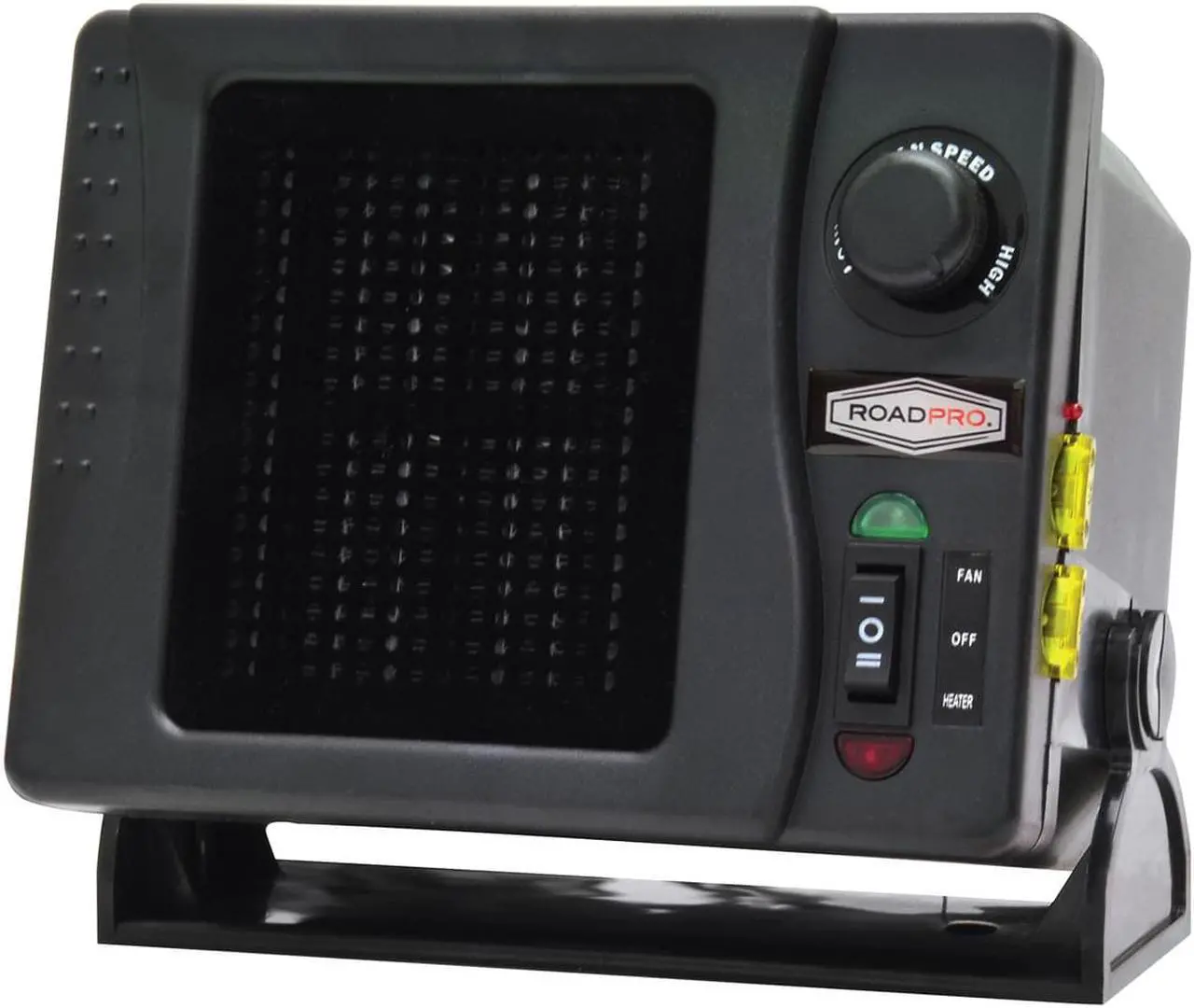 Alt view image 9 of 11 - Roadpro RPSL-681 12 Volt Direct Wire Ceramic Heater- Fan with Swivel Base