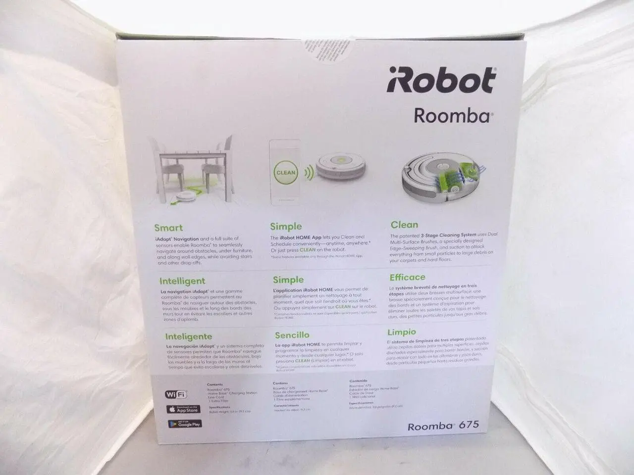 Alt view image 3 of 4 - iRobot Roomba 675 Robot Vacuum-Wi-Fi Connectivity Works with Alexa R675020