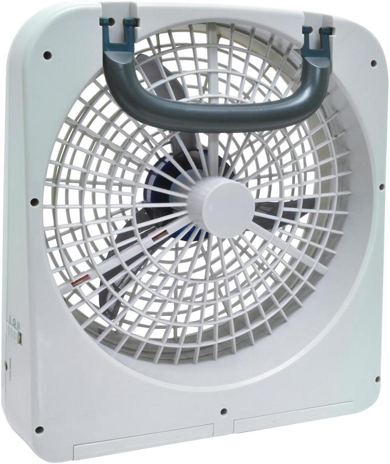 Alt view image 12 of 16 - RoadPro Dual Power 12 Volt Plug In Car and RV 10 Inch 2 Speed Portable Fan, Gray