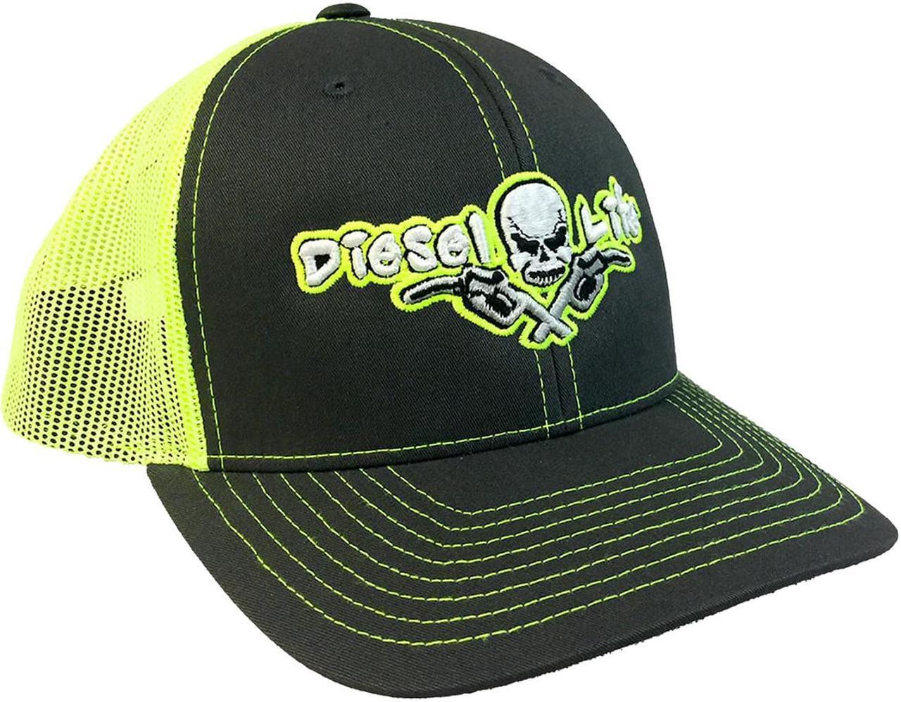 Diesel Life Snapback Trucker Hat Flex Fit - Bright Green and White