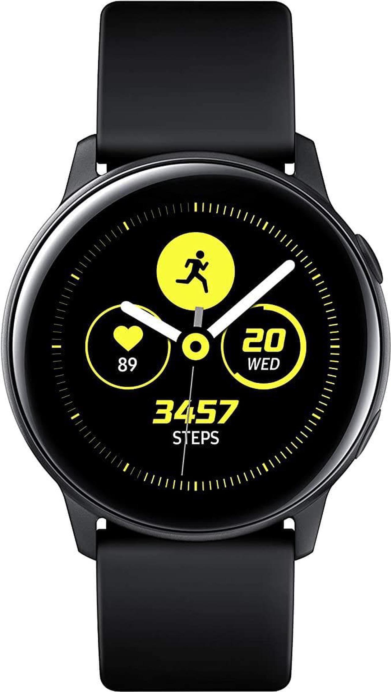 Alt view image 7 of 20 - Samsung Galaxy Watch Active (40mm), Black (Bluetooth) - Wrist - Accelerometer, Barometer, Gyro Sensor, Health Sensor, Heart Rate Monitor, Ambient Light Sensor - Timer, Phone, Push Notification