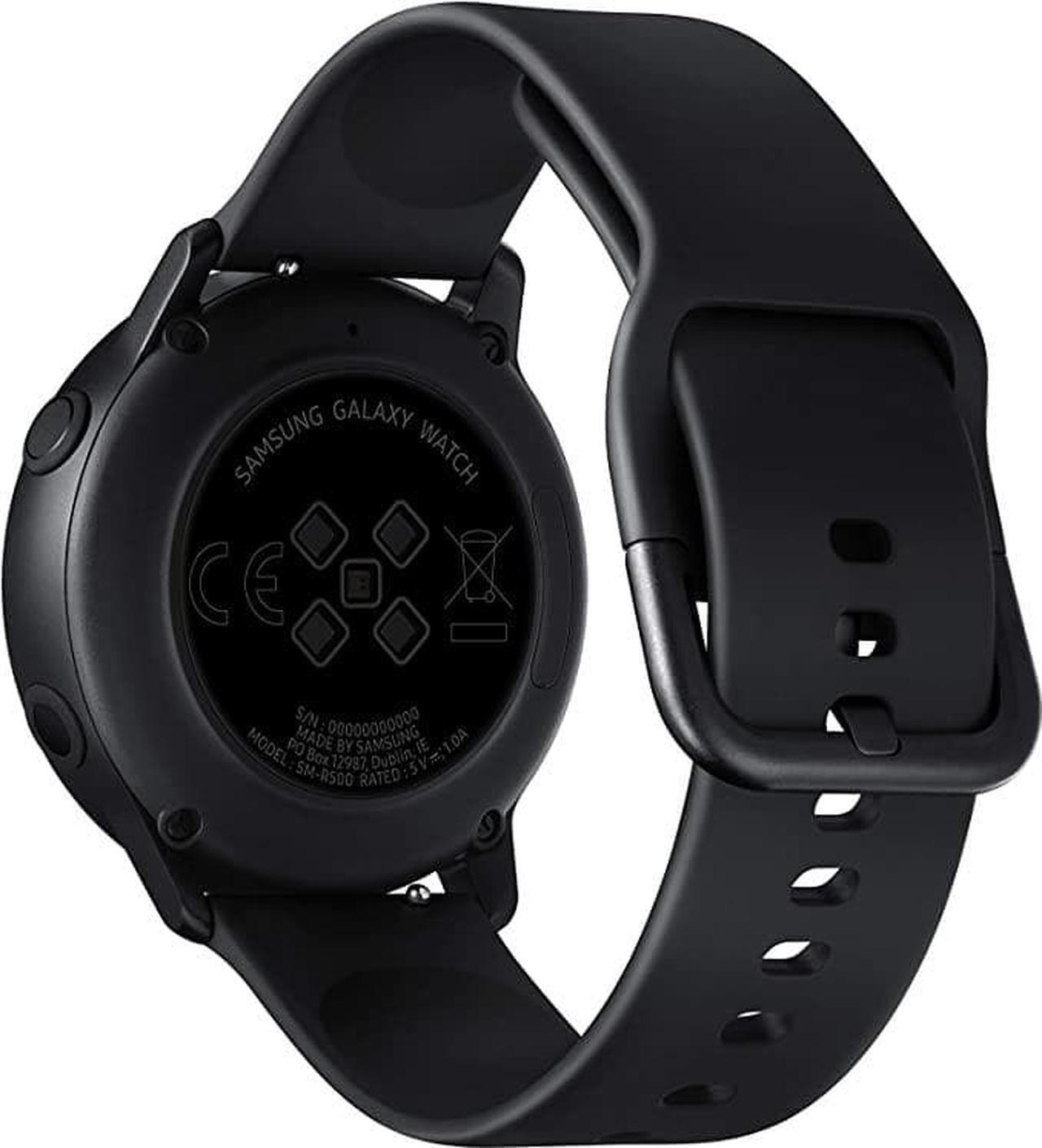 Alt view image 9 of 20 - Samsung Galaxy Watch Active (40mm), Black (Bluetooth) - Wrist - Accelerometer, Barometer, Gyro Sensor, Health Sensor, Heart Rate Monitor, Ambient Light Sensor - Timer, Phone, Push Notification