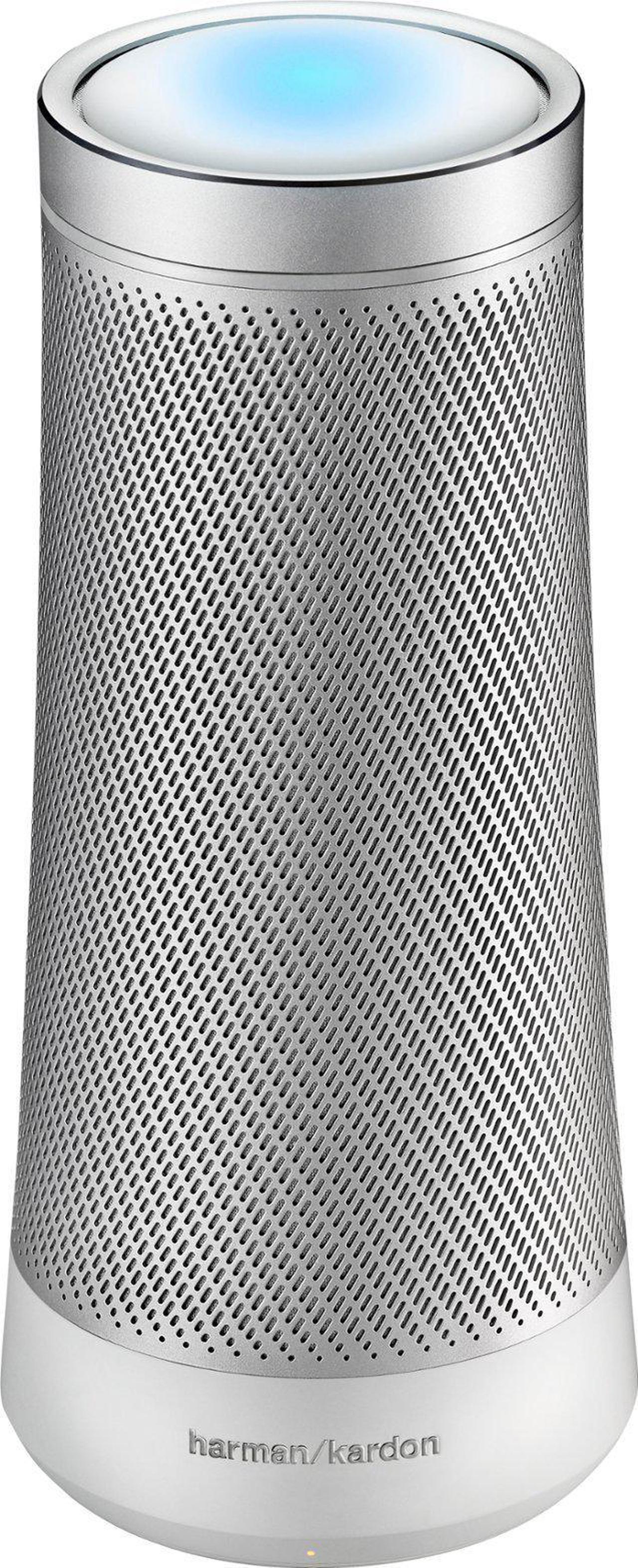 Alt view image 15 of 18 - Harman Kardon INVOKE Voice-Activated Speaker with Cortana HKINVOKESILAM (Silver)