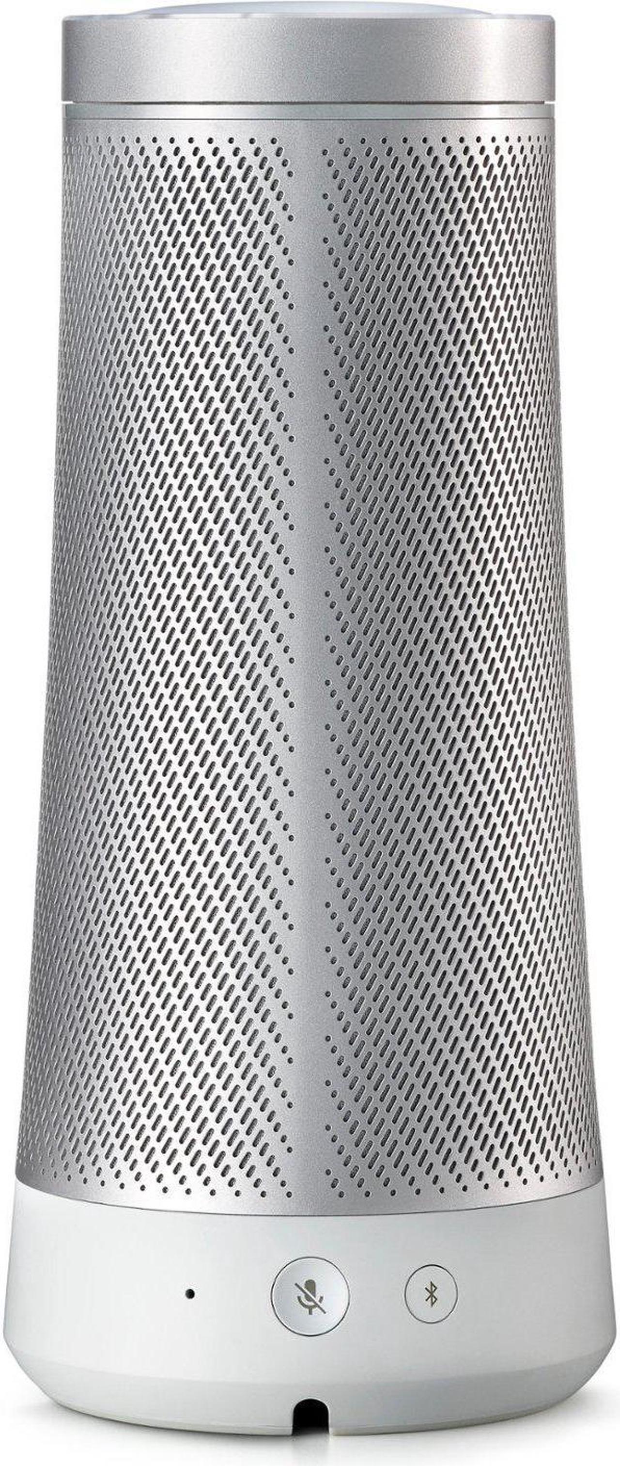 Alt view image 16 of 18 - Harman Kardon INVOKE Voice-Activated Speaker with Cortana HKINVOKESILAM (Silver)