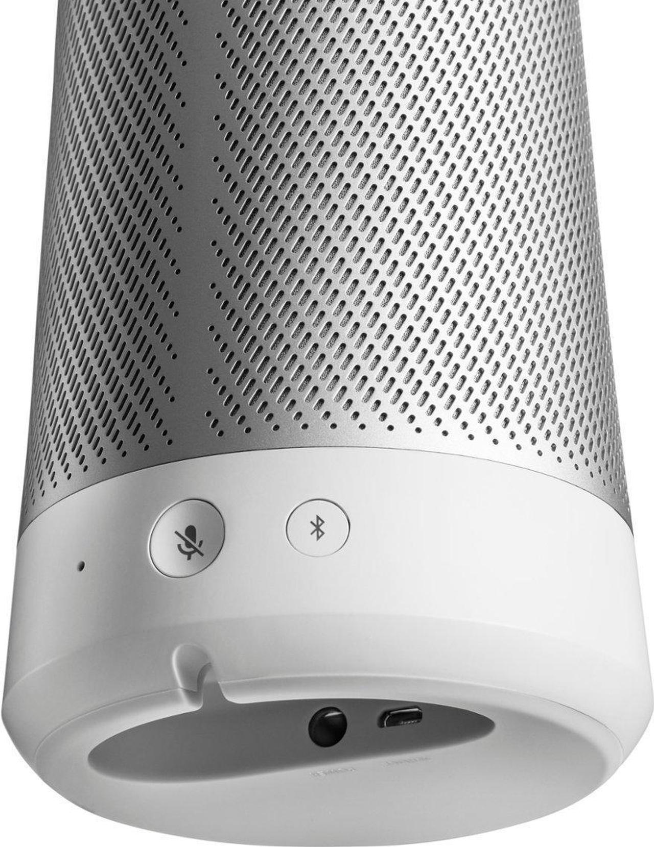 Alt view image 17 of 18 - Harman Kardon INVOKE Voice-Activated Speaker with Cortana HKINVOKESILAM (Silver)