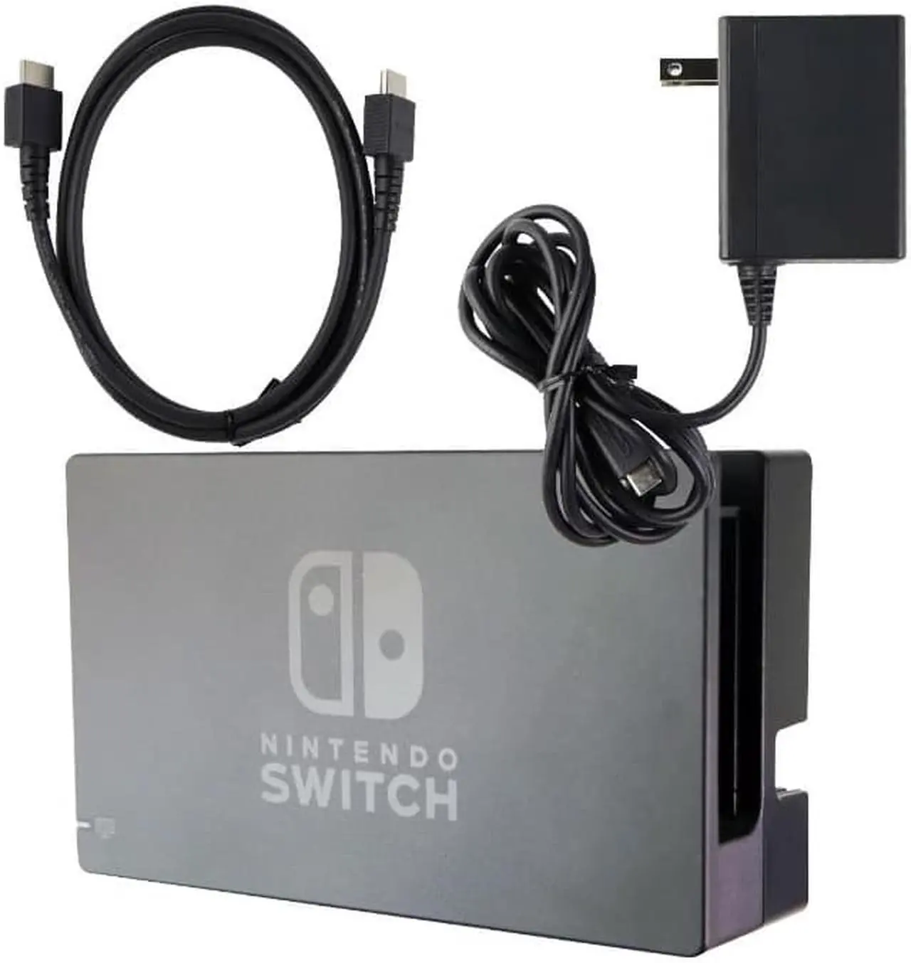 Alt view image 5 of 5 - Nintendo Switch System Portable Game Play Console Grey Slide-In Dock Set