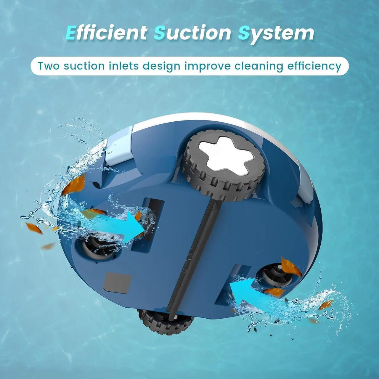 Alt view image 3 of 5 - TASVAC Automatic Cordless Robotic Pool Cleaner, 90 Mins Runtime