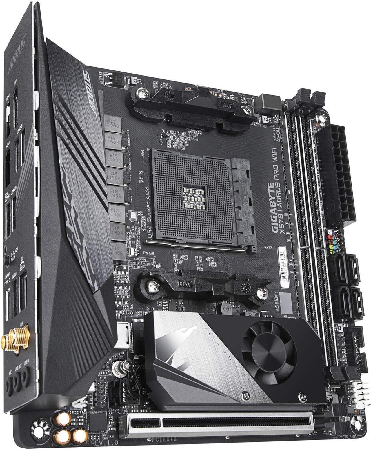 Alt view image 8 of 10 - GIGABYTE X570 I AORUS Pro Wi-Fi AMD AM4 ITX Motherboard