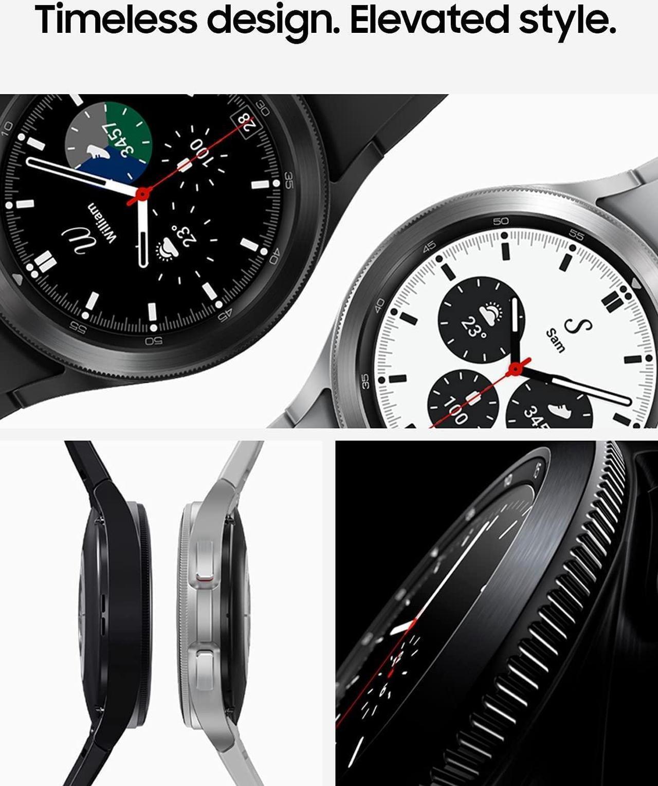 Alt view image 13 of 13 - Samsung Electronics SM-R895UZKAXAA Galaxy Watch 4 Classic Smartwatch Tracker for Fitness, Black