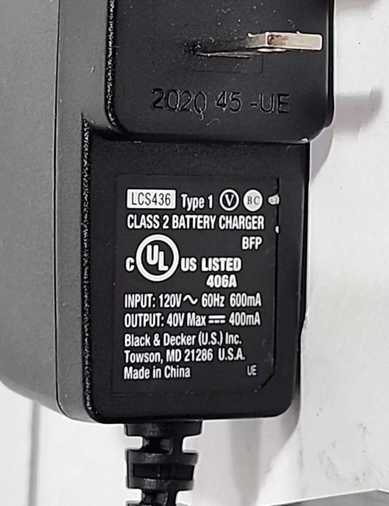 Alt view image 3 of 3 - Black & Decker Lithium Battery Charger 36V 40 VOLT MAX LCS436 OEM - Black