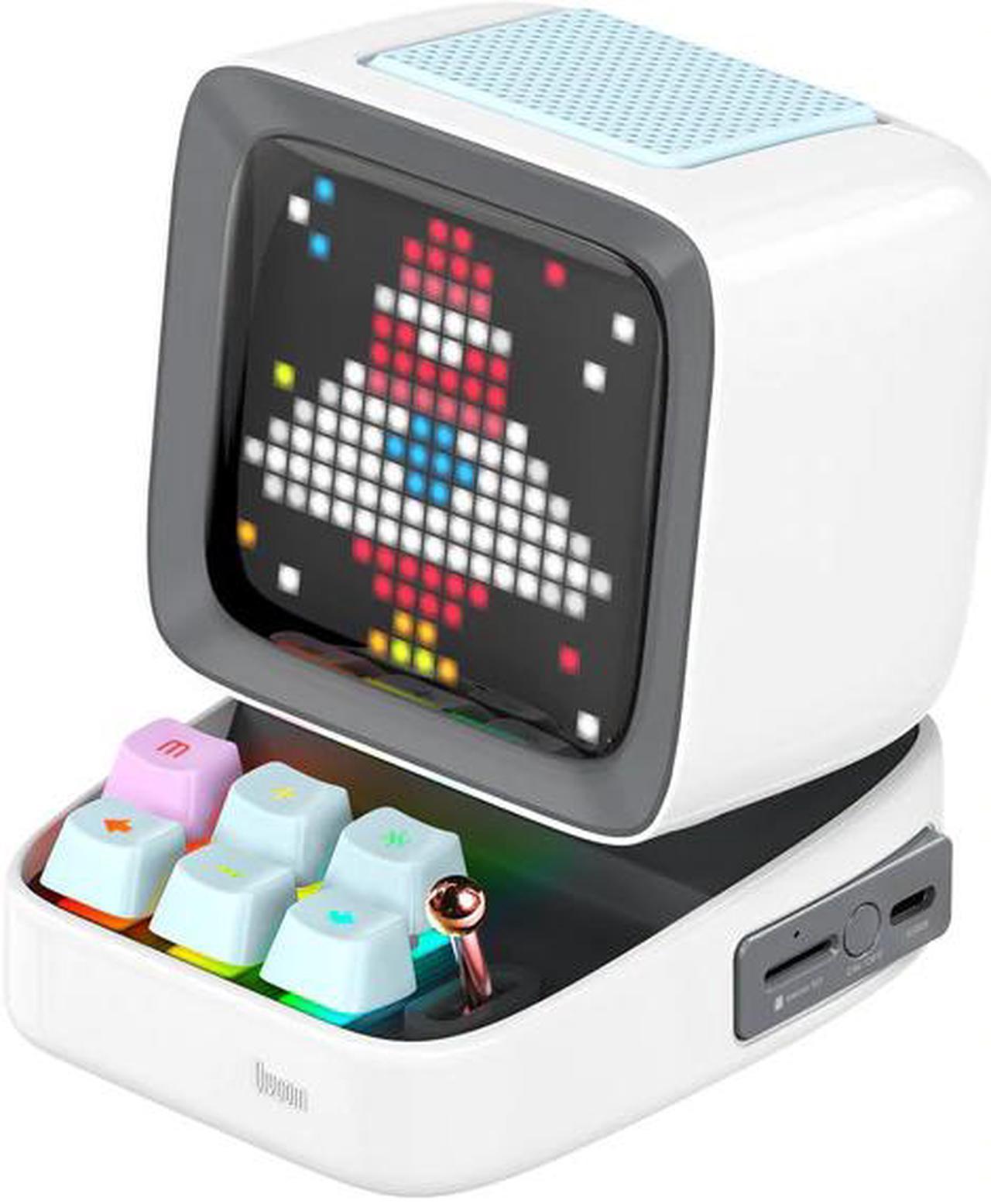 Divoom Ditoo plus Retro Pixel Art Game Bluetooth Speaker with 16X16 LED App Controlled Front Screen