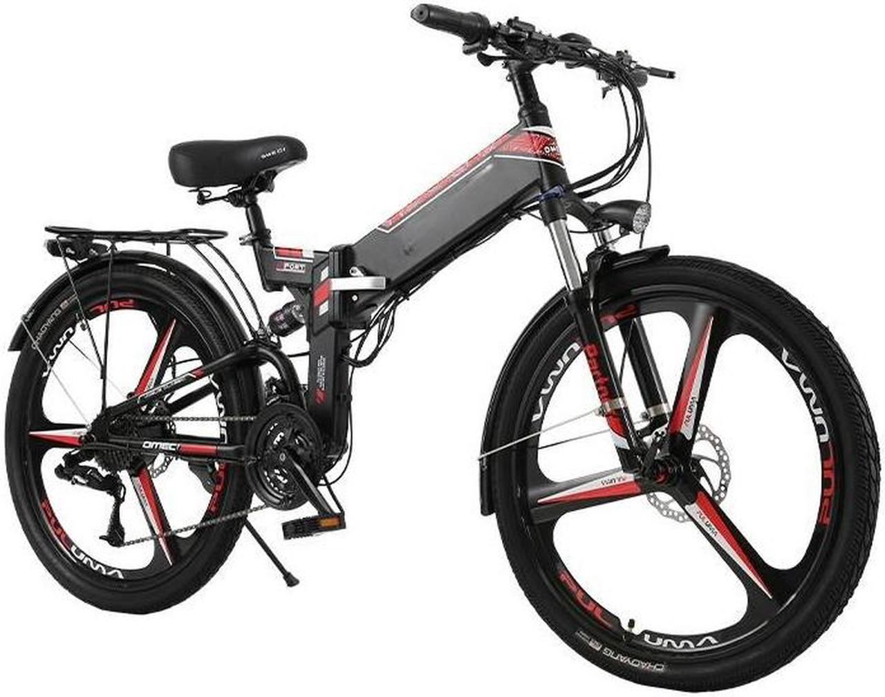 OMECI 48V 10.4Ah Li-ion ternary battery 300W high-speed brushless motor Dual disc brake 26"/21-speed unibody wheel+GPS mountain bike R3