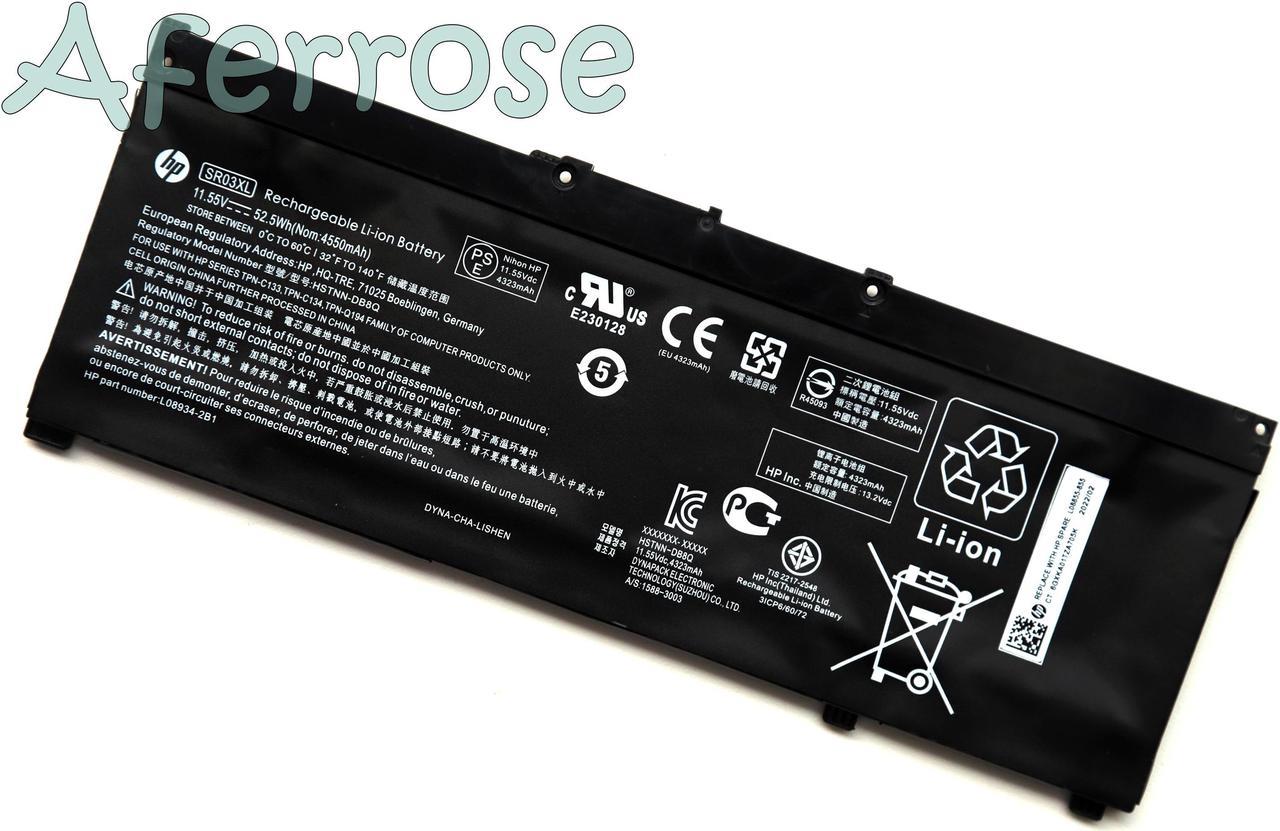 SR03XL New Genuine Battery For HPPavilion Gaming 15-CX 15-cx0000 15-CX 15-CX0058WM  15-CX 15-cx0020nr Series L08855-855 HSTNN-IB8L HSTNN-DB8Q