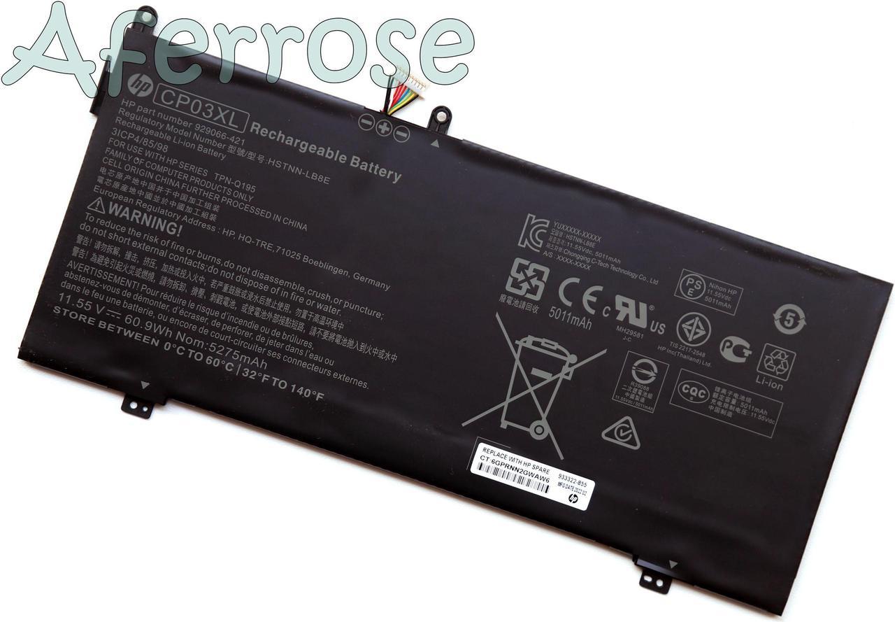 NEW Genuine CP03XL Battery for HPSpectre x360 13-ae000 Series HSTNN-LB8E 929066-421 929072-855 TPN-Q199