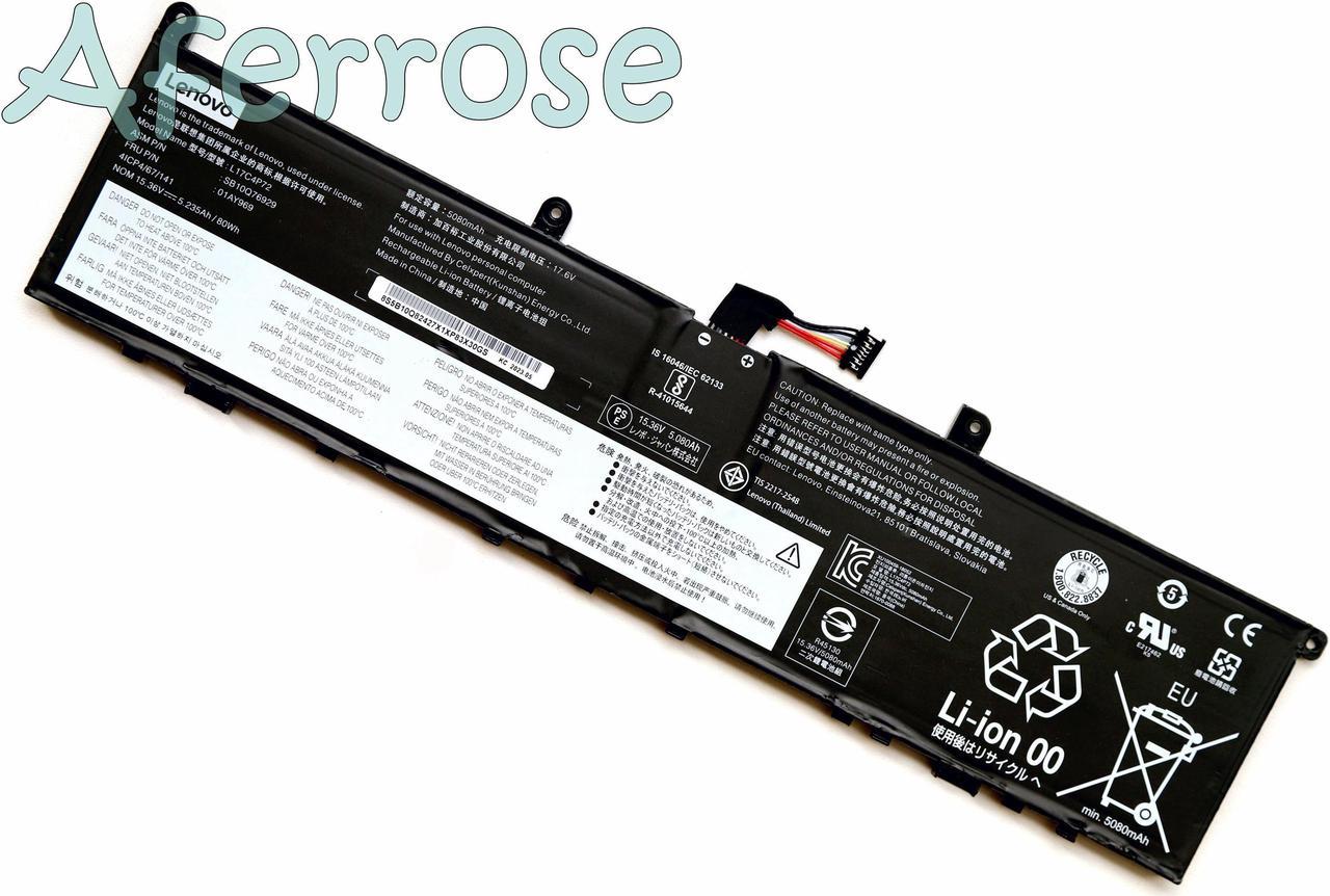 New Genuine L17C4P72 L17M4P72 L18M4P71 Battery for LenovoThinkPad P1 X1 Extreme 1st 2nd Gen 2018 2019 01AY969 01AY968 01YU911