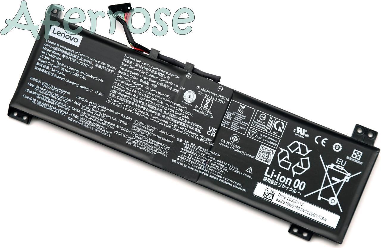 New Genuine L20C4PC0, L20D4PC0, L20L4PC0, L20M4PC0 Battery for LenovoLegion 5-15ACH6H 5-15ACH6A  5-15ITH6 / IdeaPad Gaming 3-15ACH6 3-15IHU6 Series 4ICP4/62/100