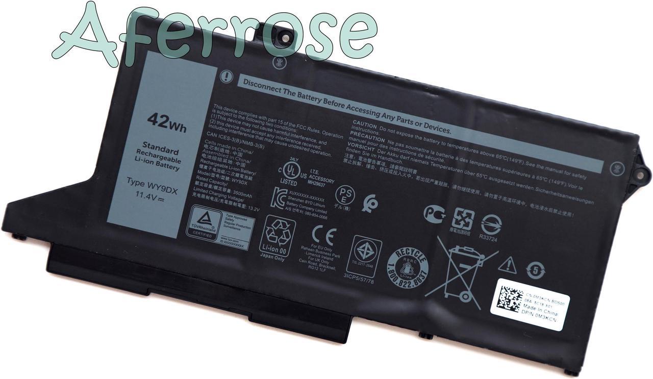 WY9DX New Genuine 42Wh Laptop Battery for Latitude 5420 5520 Series 0WK3F1 005R42 31CP5/57/78