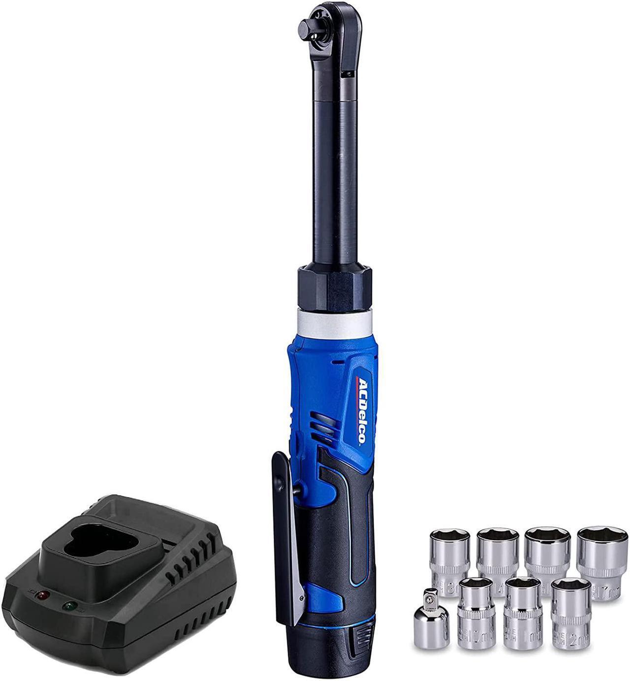 Main image of ACDelco ARW1218-3P G12 Series 12V Li-ion Cordless 3/8 40 ft-lbs. Extended Ratchet Wrench Tool Kit