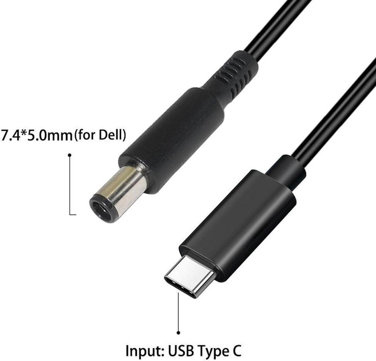 USB Type C Power Adapter Converter to 7.4*5.0mm Dc Plug Connector PD Emulator Trigger Charging Cable Cord for Laptop