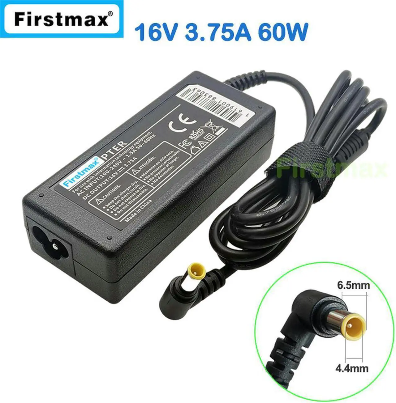 Main image of 16V 3.75A 60W laptop AC adapter charger for Fujitsu LifeBook P8010 P8020 P8210 P8230 P8240 Q2010 S2110 S6000 S6000D S6240 T2010