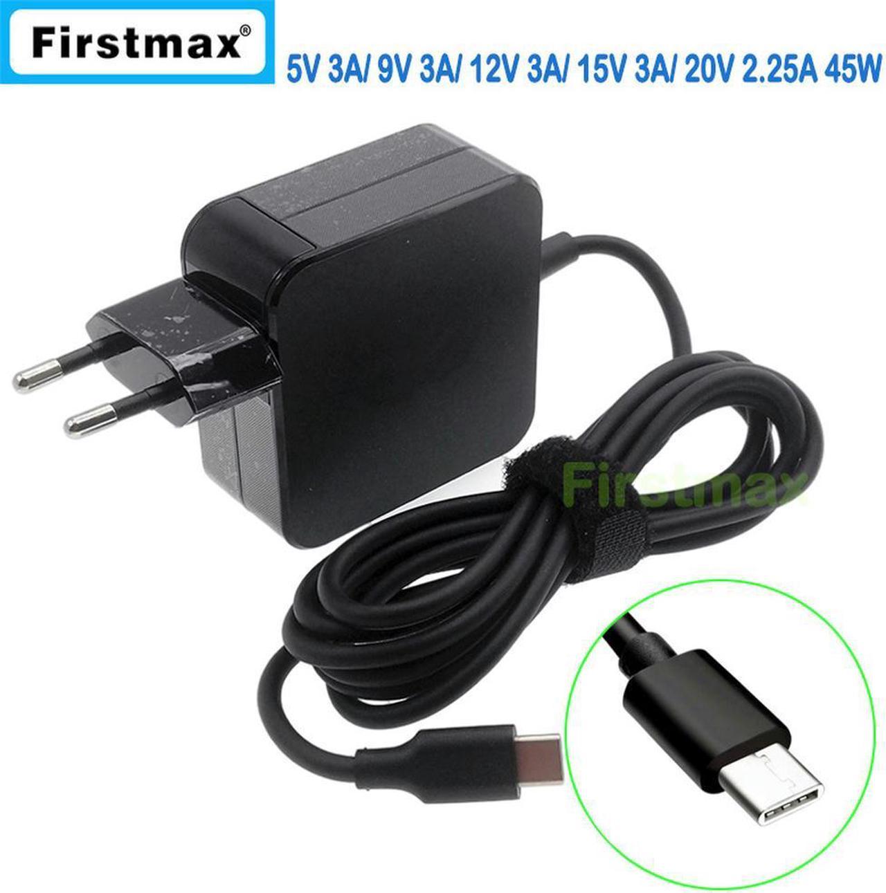 45W USB-C type C laptop ac power adaper charger for 11e Chromebook Gen 4th Miix 720-12IKB EU Plug