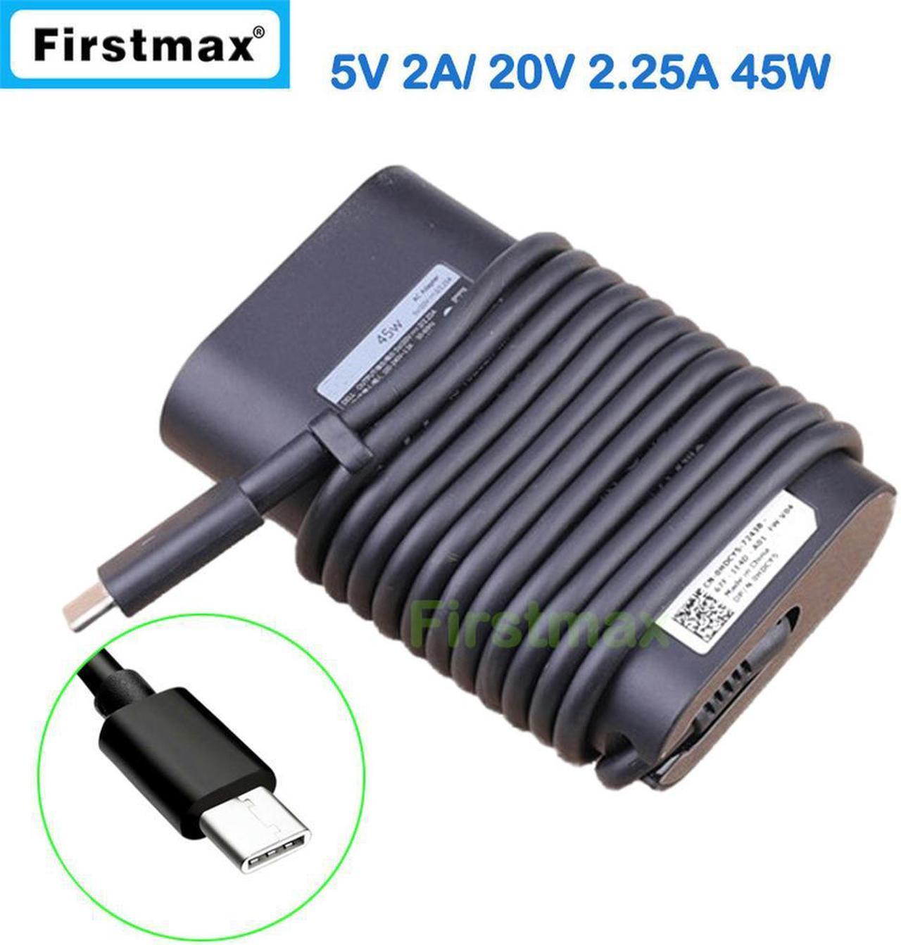 5V 2A 20V 2.25A USB-C type C AC power adapter DA45NM150 for Latitude 11 5175 5179 12 5285 5289 7389 E7275 tablet pc charger