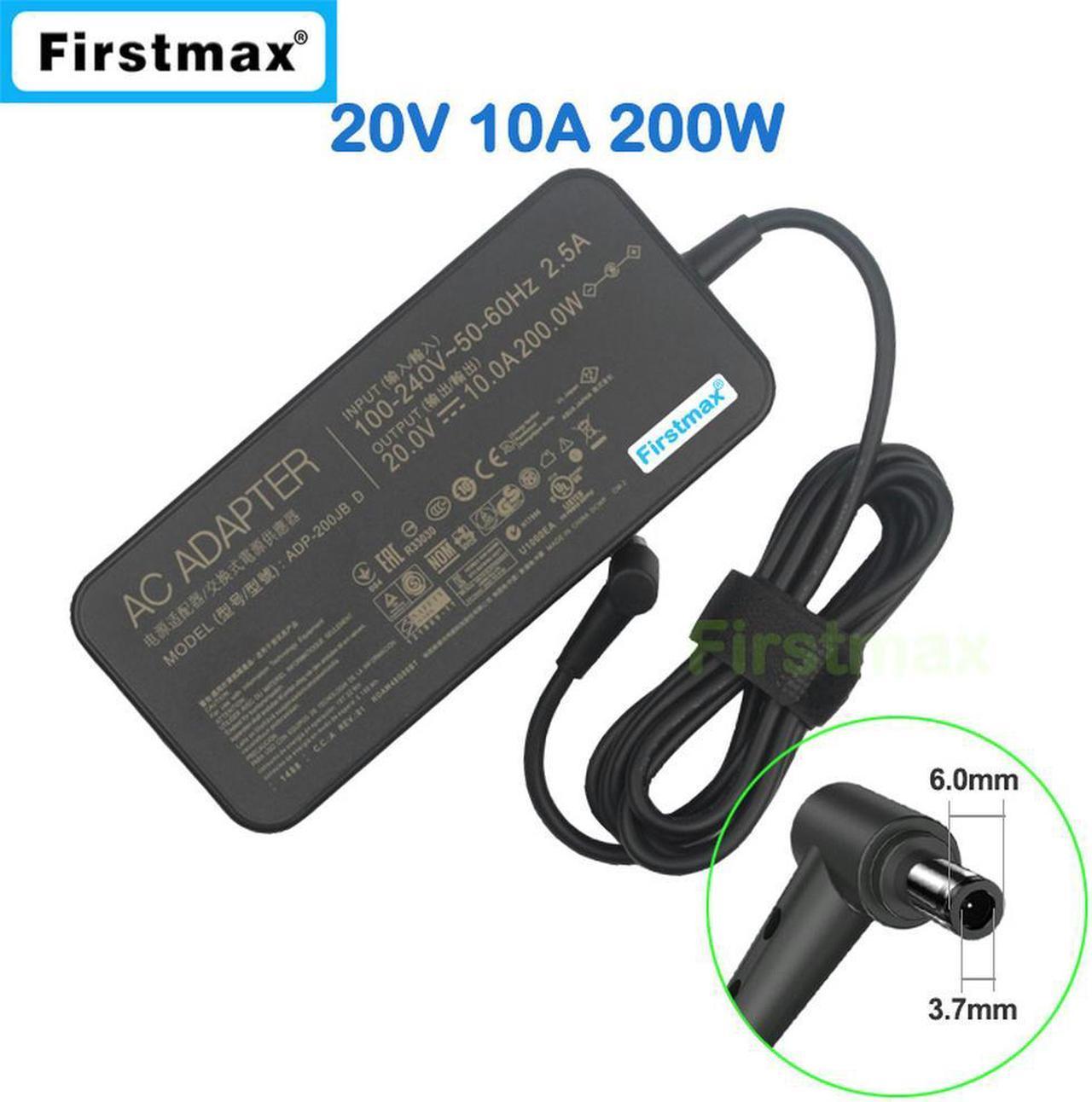 20V 10A for 200W Charger TUF Gaming F15 FX506HM FX566HM FX706HM FX516PM FX516PR FA506QM Laptop Adapter ADP-200JB D