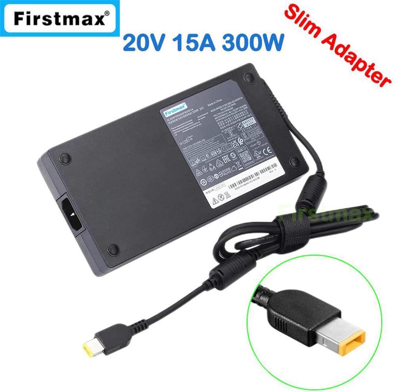 20V 15A 300W Charger for Gaming Legion 5 15ARH7H 5-17ACH6H 5-17ITH6H 7 16ARHA7 16IAX7 SA10R16956 Laptop AC Adapter