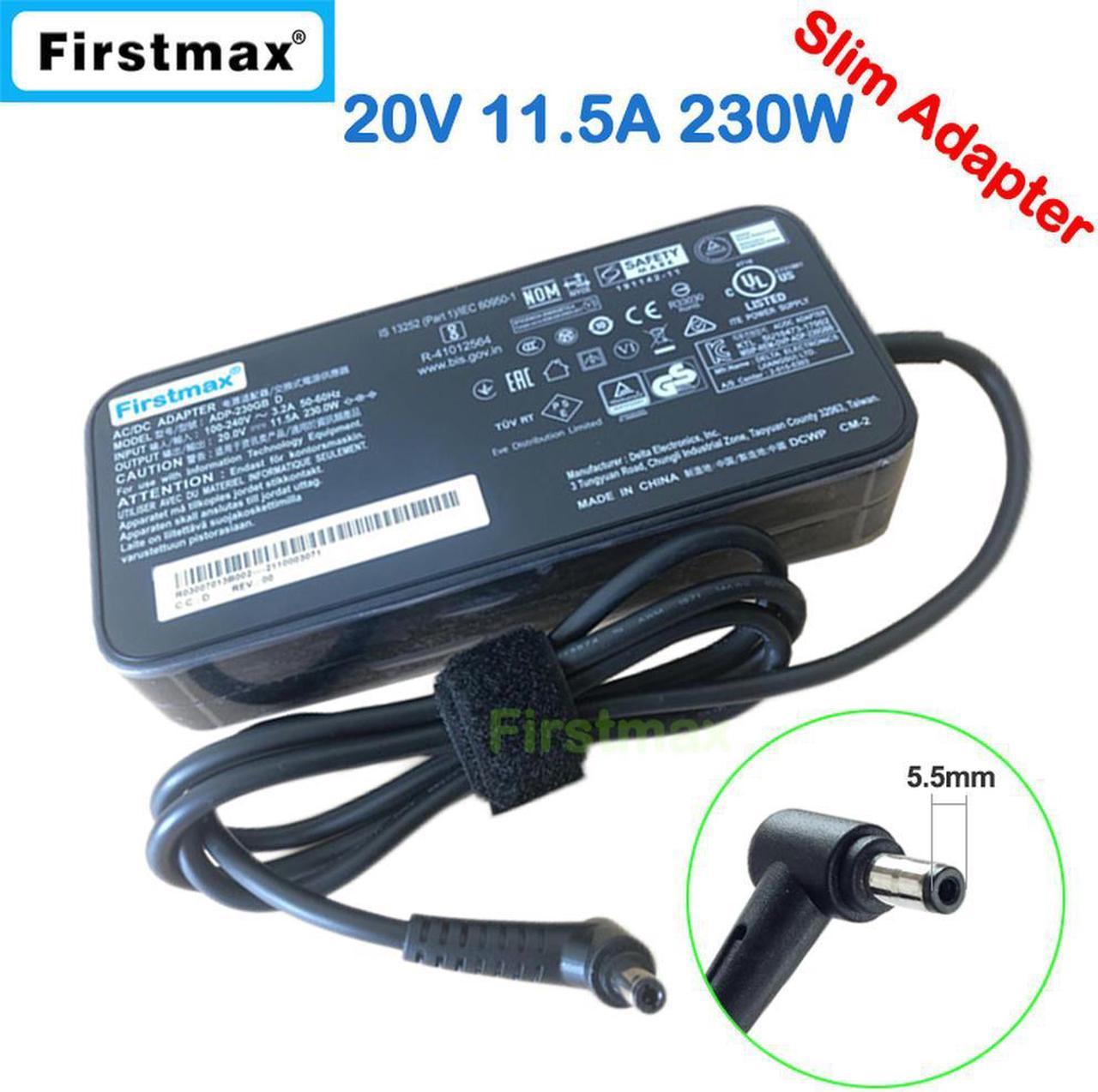 20V 11.5A 230W ADP-230GB D AC Adapter Charger for MSI Gaming Laptop Creator 15 17 A10SF A10SFS A10SFT A10SGS MS-16V2 MS-17G3