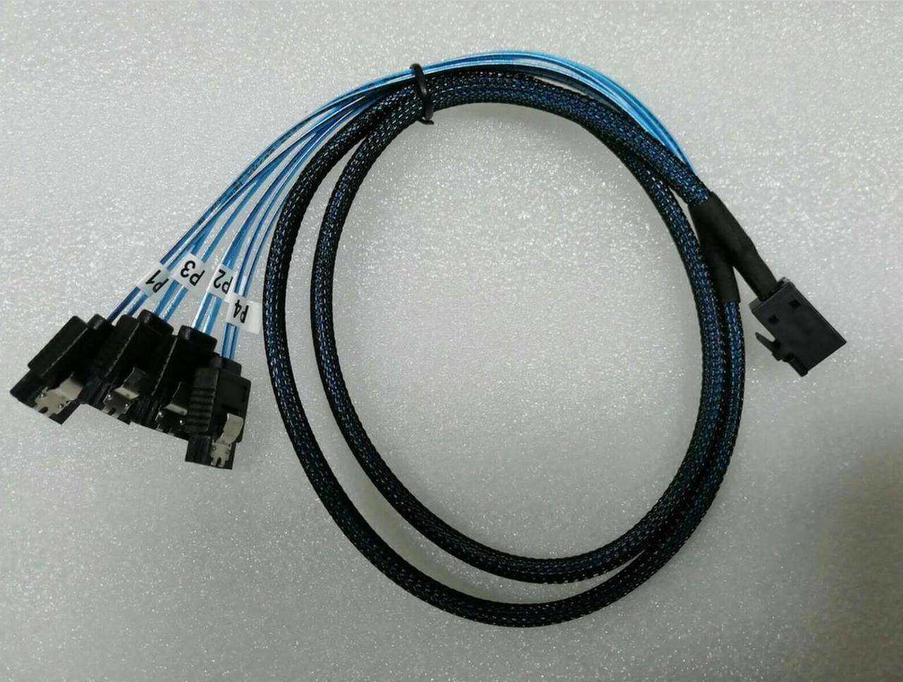 Standard SFF-8643 TO 4SATA to 4 SATA 12 GB/s cable 70CM for  RAID CARD