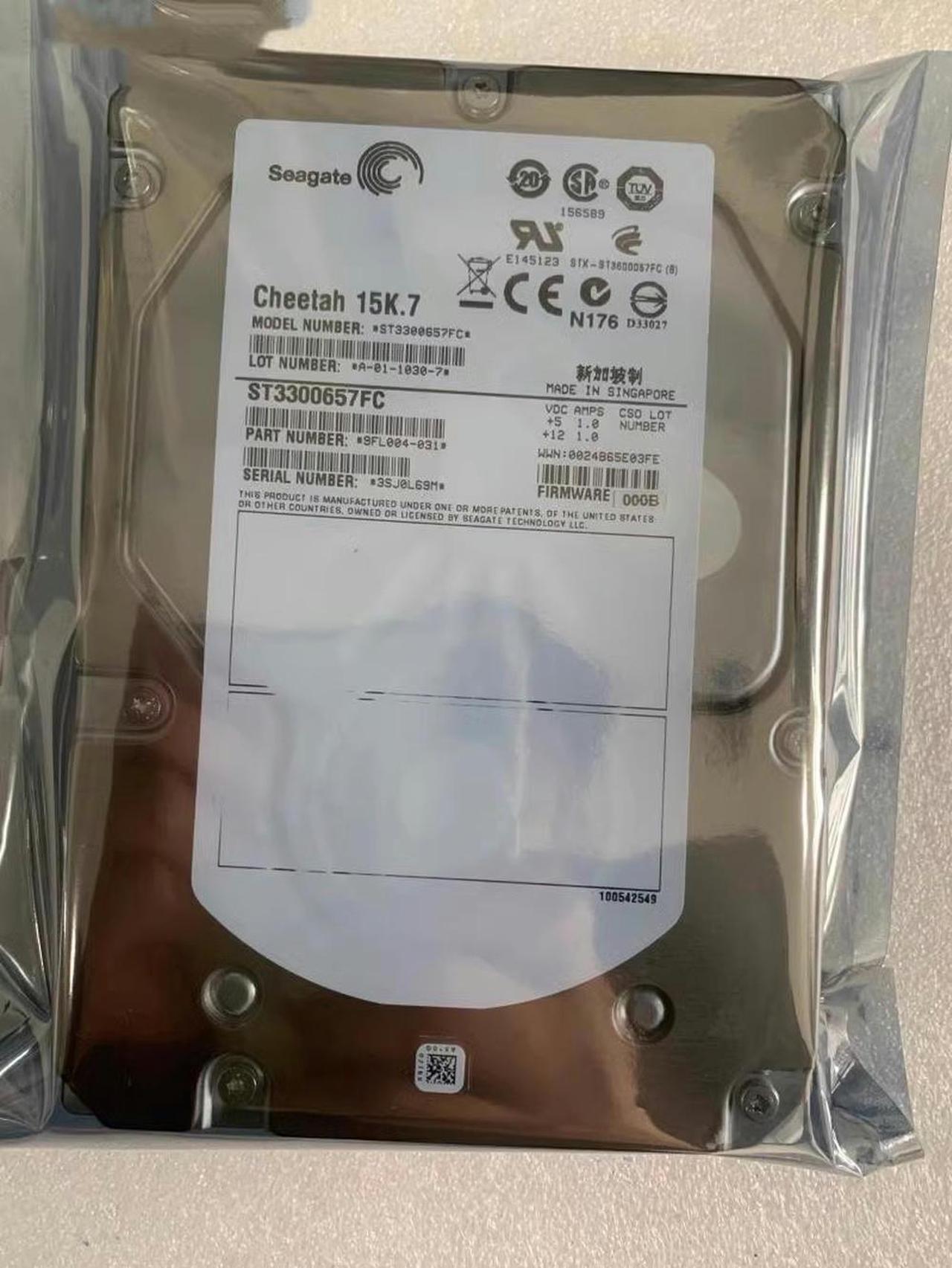 15K.7 300GB 15K RPM 3.5" SAS Hard Drive ST3300657FC