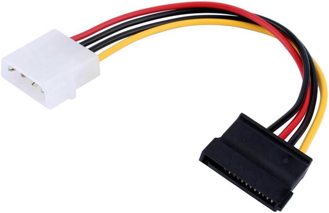 10pcs/lot 4 Pin IDE Molex Male to 15 Pin Serial ATA SATA Hard Drive Adapter Power Cable