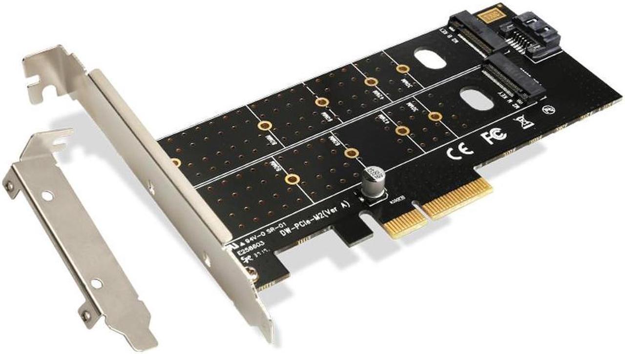 PCI-E PCI Express 3.0 to NVME M.2 NGFF SSD 110mmM_Key and B_Key PCIE pcie M2 riser card