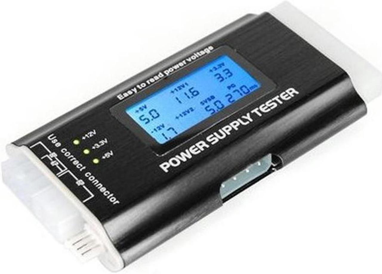 20 / 24 Pin PC ITX ATX BTX SATA LCD Computer Current Power Supply Voltage Tester