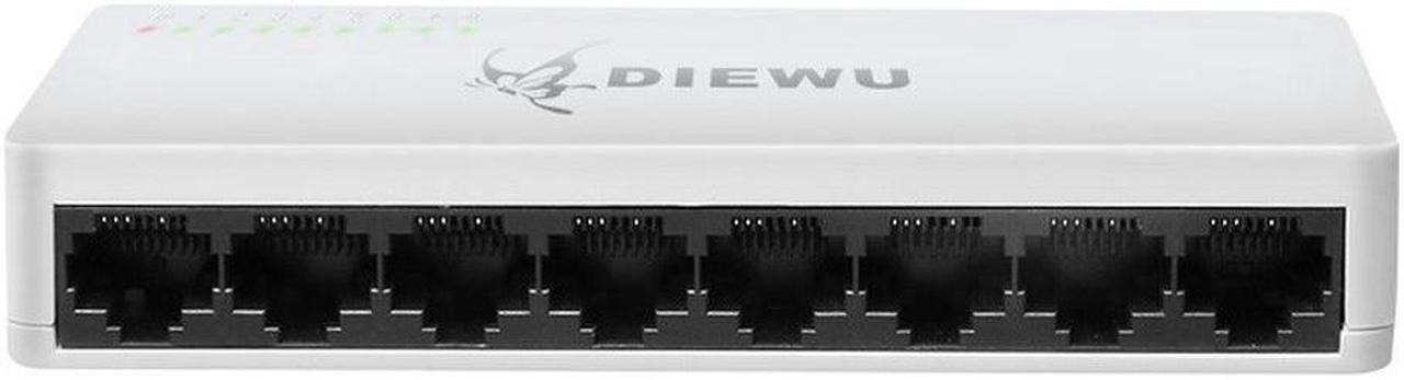 Mini Network Switch 8 Ports 100Mbps Fast Ethernet Switch RJ45 LAN Hub MDI Full Half duplex AC Prower Supply portas