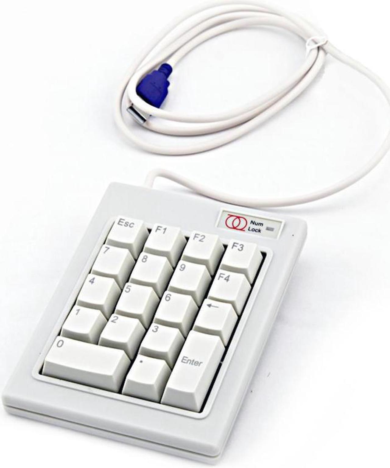 18 Keys USB ESC Key Wired Mechanical Password Finance Number Numberic Keypad Keyboard F1 F2 F3 F4 DELETE KEY