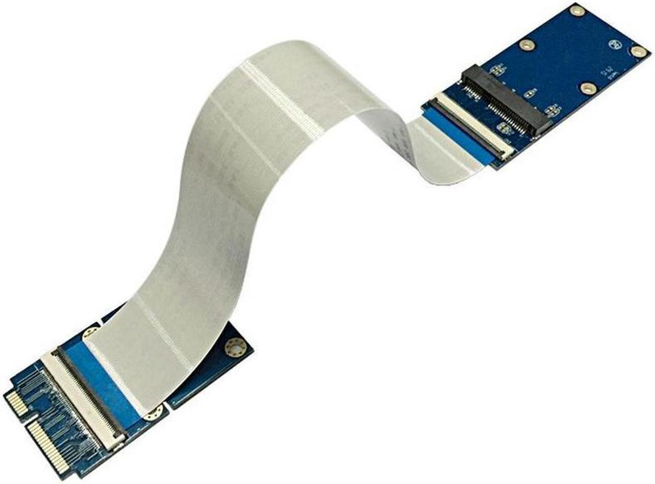 Mini PCI-E/mSATA Flexible Extender Cable Wire with SIM 8Pin Card Slot/MiniCard Extender Bracket for / WWAN/WLAN module