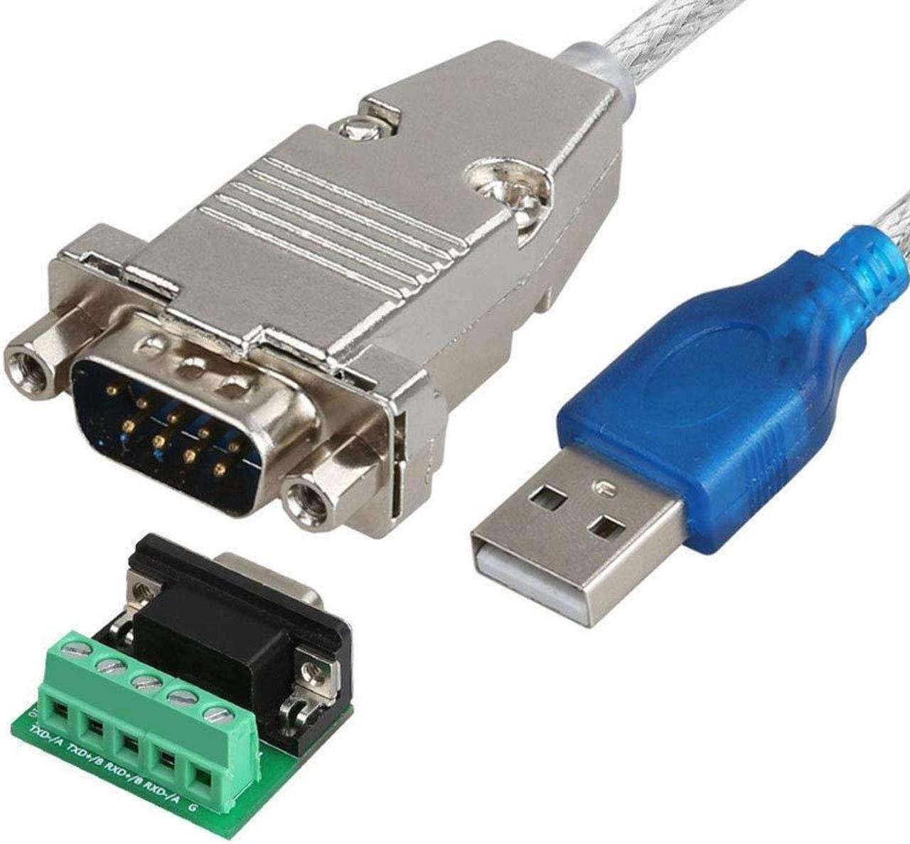 1.5M USB 2.0 to RS485 RS-485 RS422 RS-422 DB9 COM Serial Port Device Converter Adapter Cable CH340+ZT485 Chipset