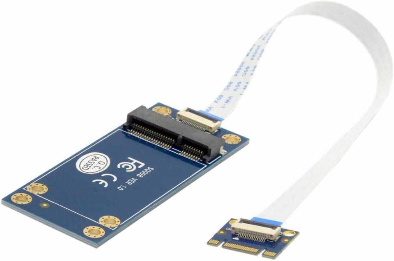 50mm Mini PCI-E 52Pin mSATA SSD to M.2 NGFF B-key Adapter Add on Cards PCBA