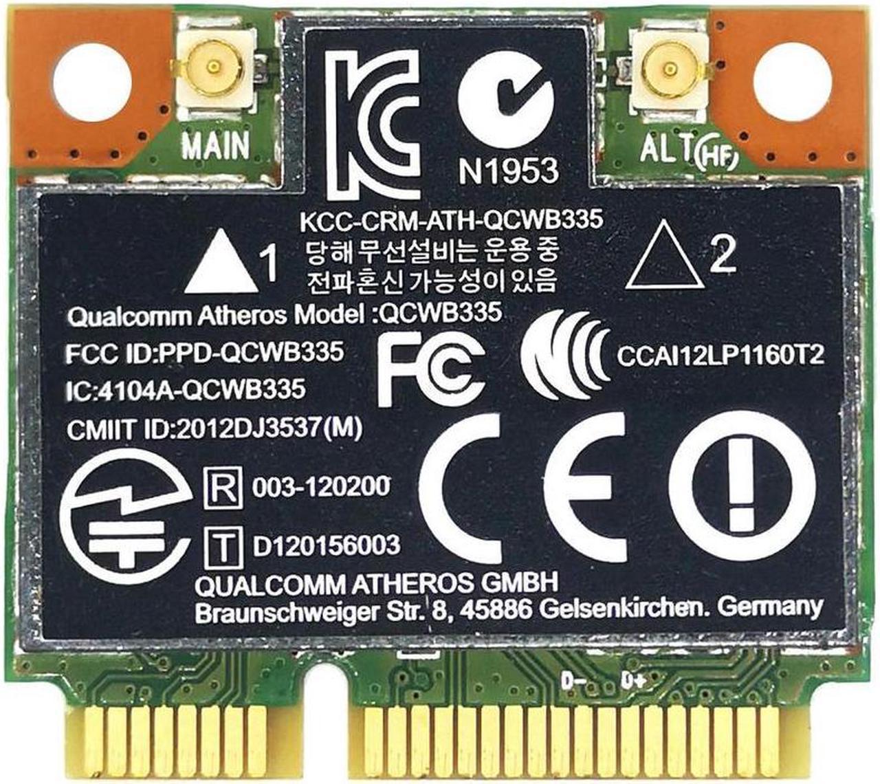 AR9565 Card QCWB335 Mini PCIE Bluetooth 4.0 150Mbps 2.4G for XP Win7 Win8 Linux System