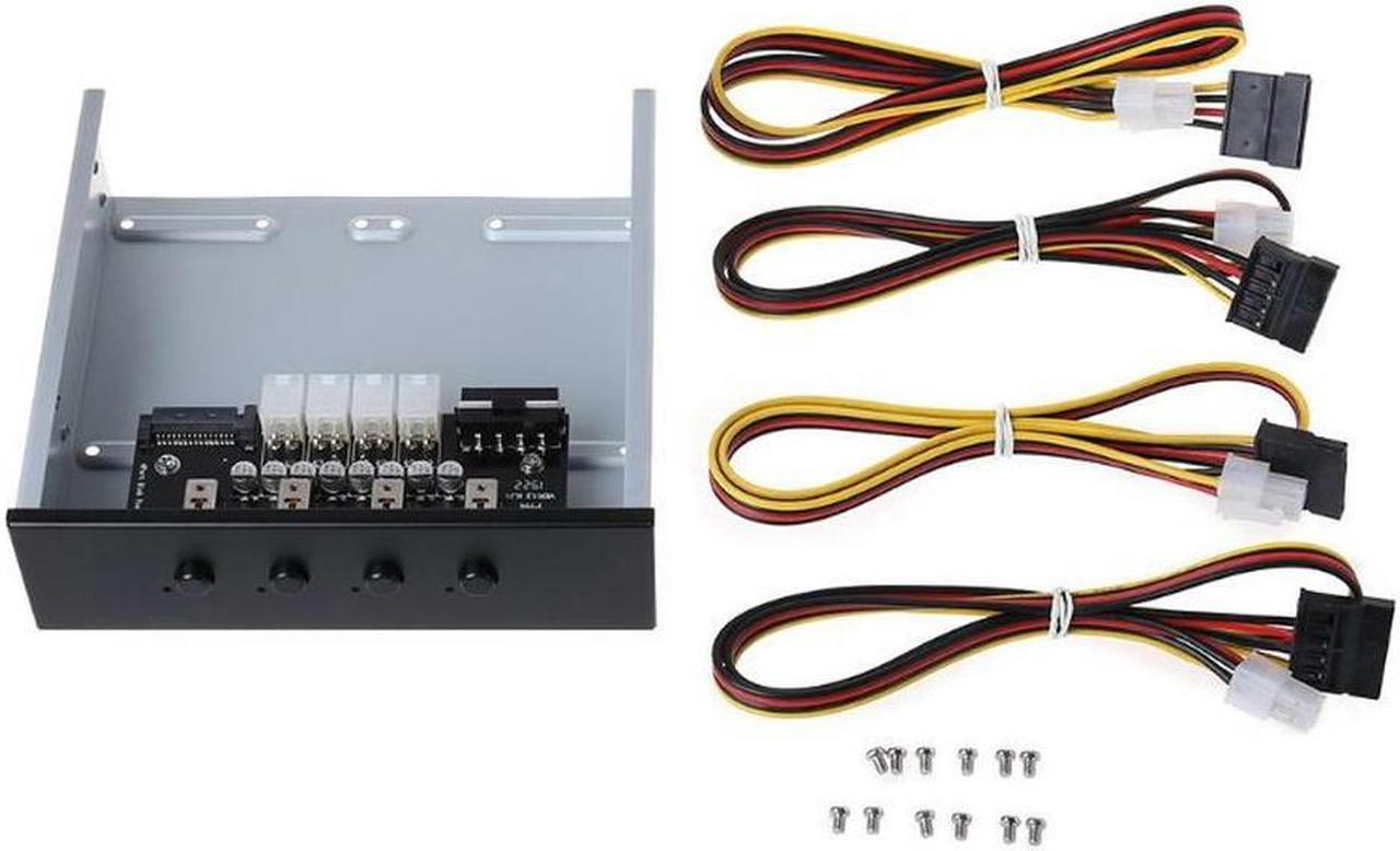 Multi-System Front Panel Expansion with 5.25 Optical Drive & 4 SATA Hard Drive Power Control Switches