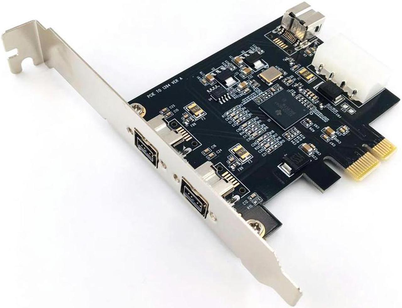 PCIE Combo 3x 1394b Firewire Ports PCI-Express Controller Card, 1394 card TI Chipset,