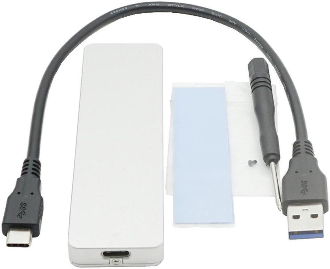 USB3.1 Type-C to M. 2 NVME PCIE SSD Enclosure PCI-E protocols Mobile Hard Disk Box JMS583 chip Aluminium Heat dissipation